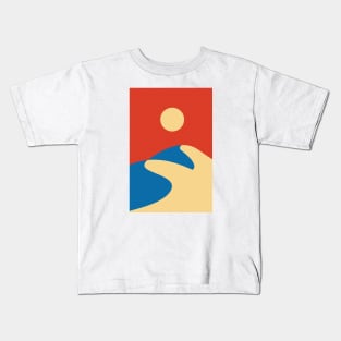 Mid Century Sahara Desert Kids T-Shirt